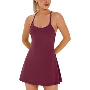 Ewedoos Women's Dress‎ Workout Exercise Athletic Dress with Shorts